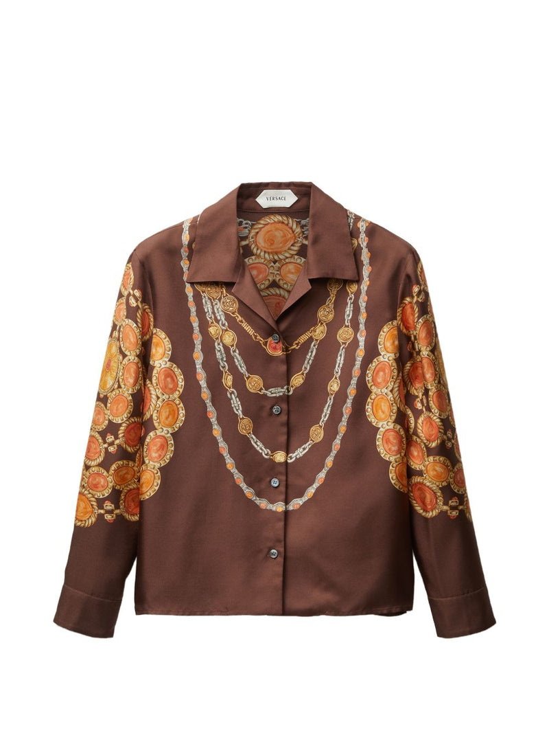 Versace Printed silk shirt | Urbalenti™ NYC