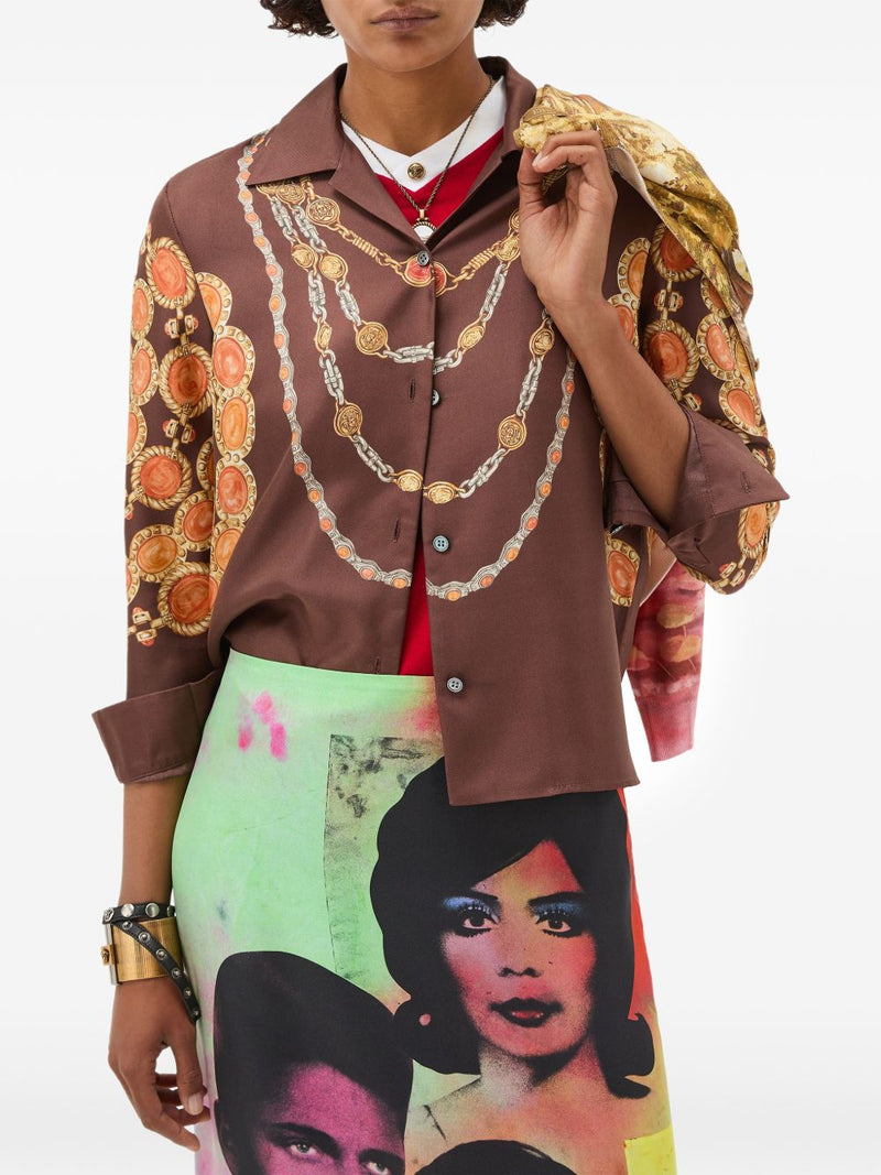 Versace Printed silk shirt | Urbalenti™ NYC