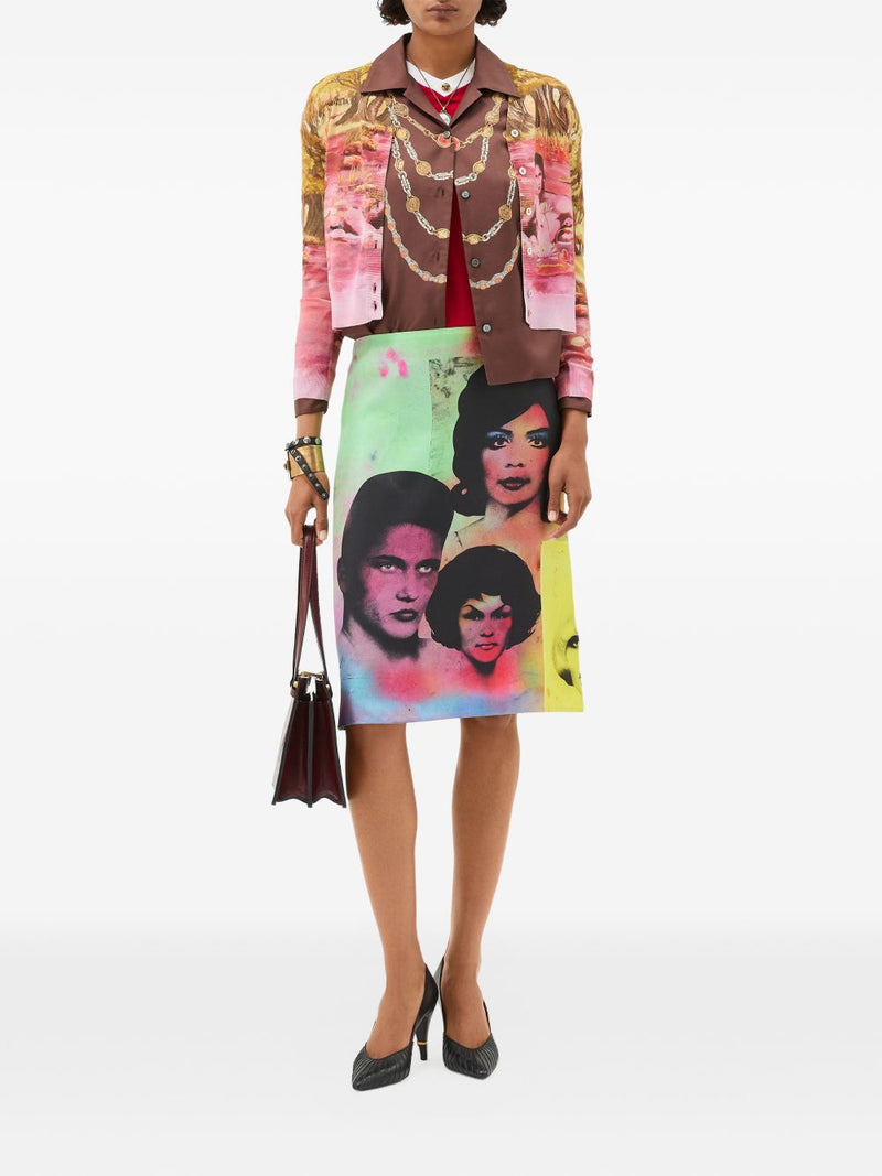 Versace IT Printed silk cardigan | Urbalenti™ NYC