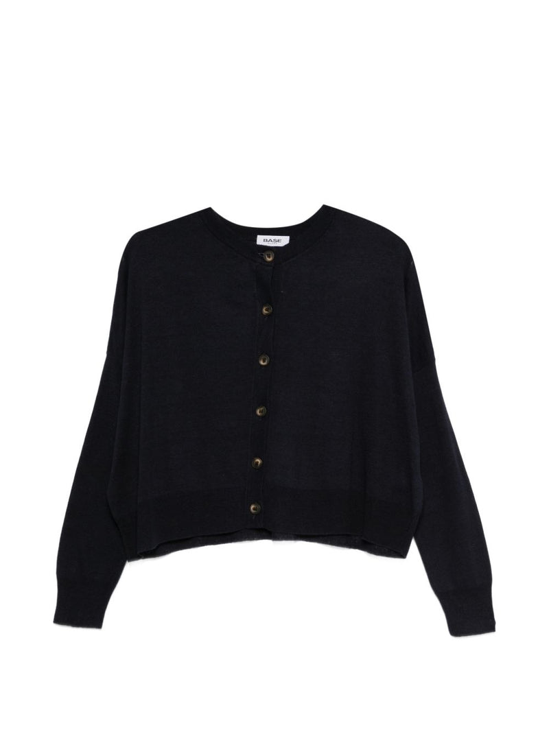 Base Base Linen and cotton blend cardigan