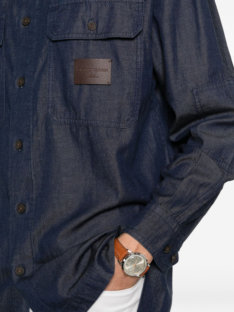 Emporio Armani Denim shirt | Urbalenti™ NYC