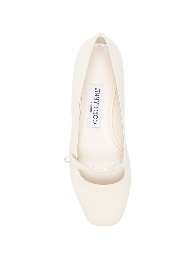 Jimmy Choo Elisa patent leather ballet flats | Urbalenti™ NYC
