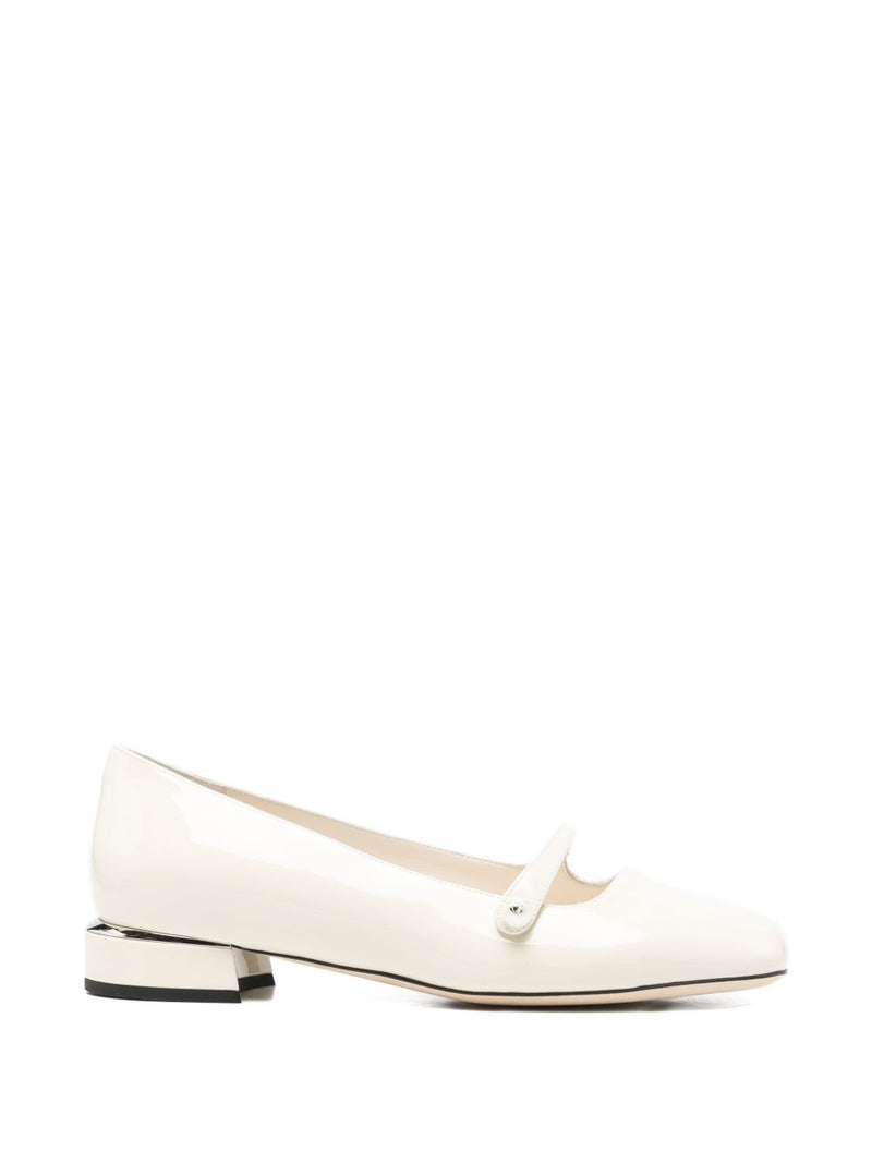 Jimmy Choo Elisa patent leather ballet flats | Urbalenti™ NYC