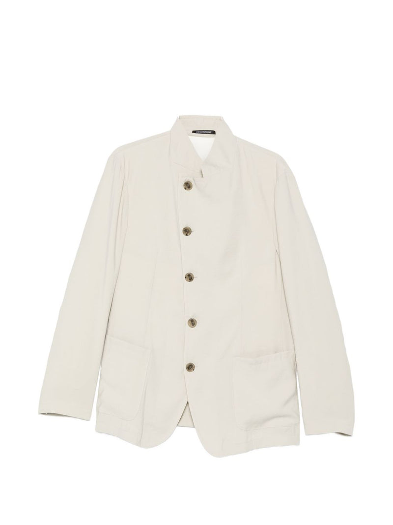 Emporio Armani Single-breasted blazer jacket | Urbalenti™ NYC