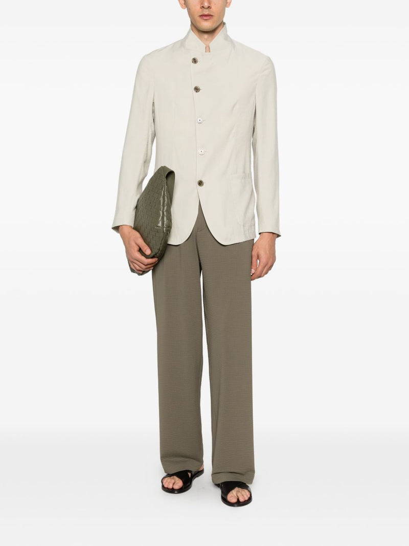 Emporio Armani Single-breasted blazer jacket | Urbalenti™ NYC