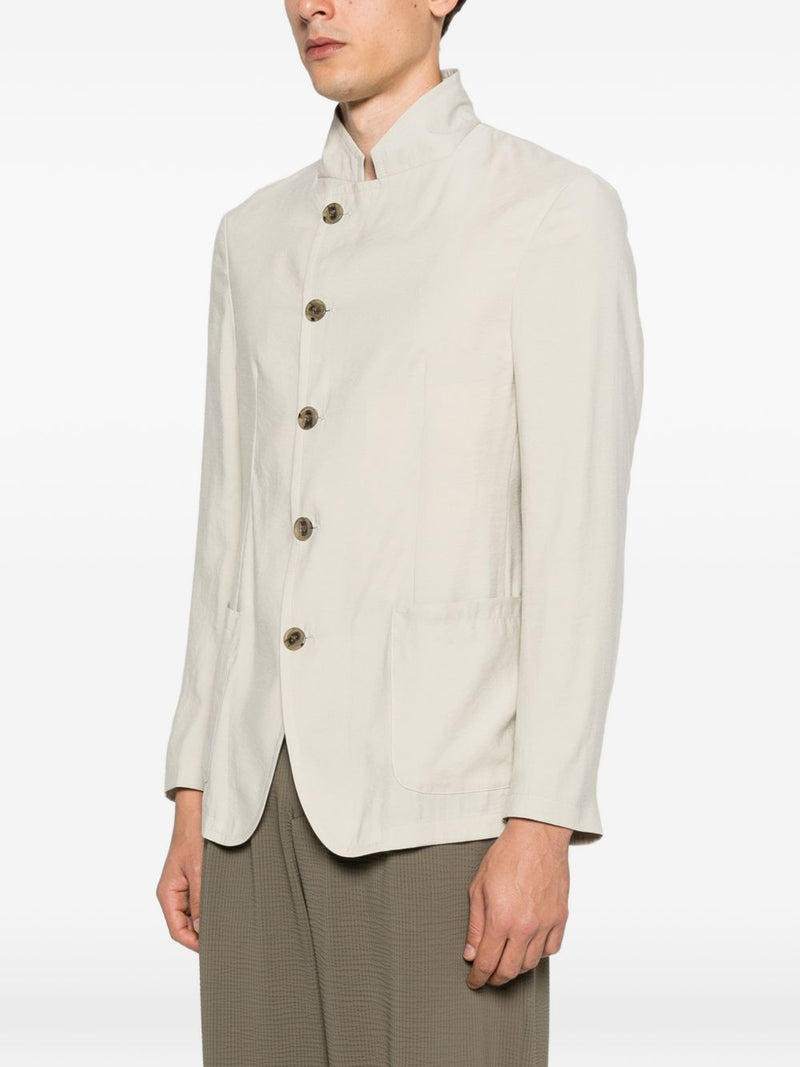 Emporio Armani Single-breasted blazer jacket | Urbalenti™ NYC