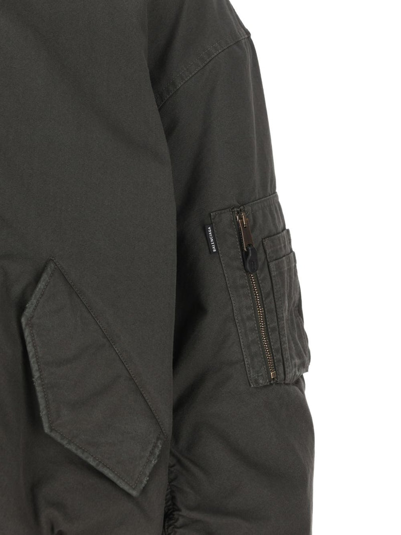 Balenciaga Cotton and nylon blend bomber jacket | Urbalenti™ NYC