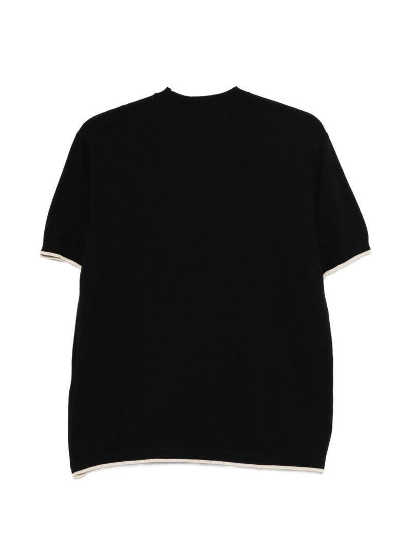 Emporio Armani Cotton knitted t-shirt | Urbalenti™ NYC