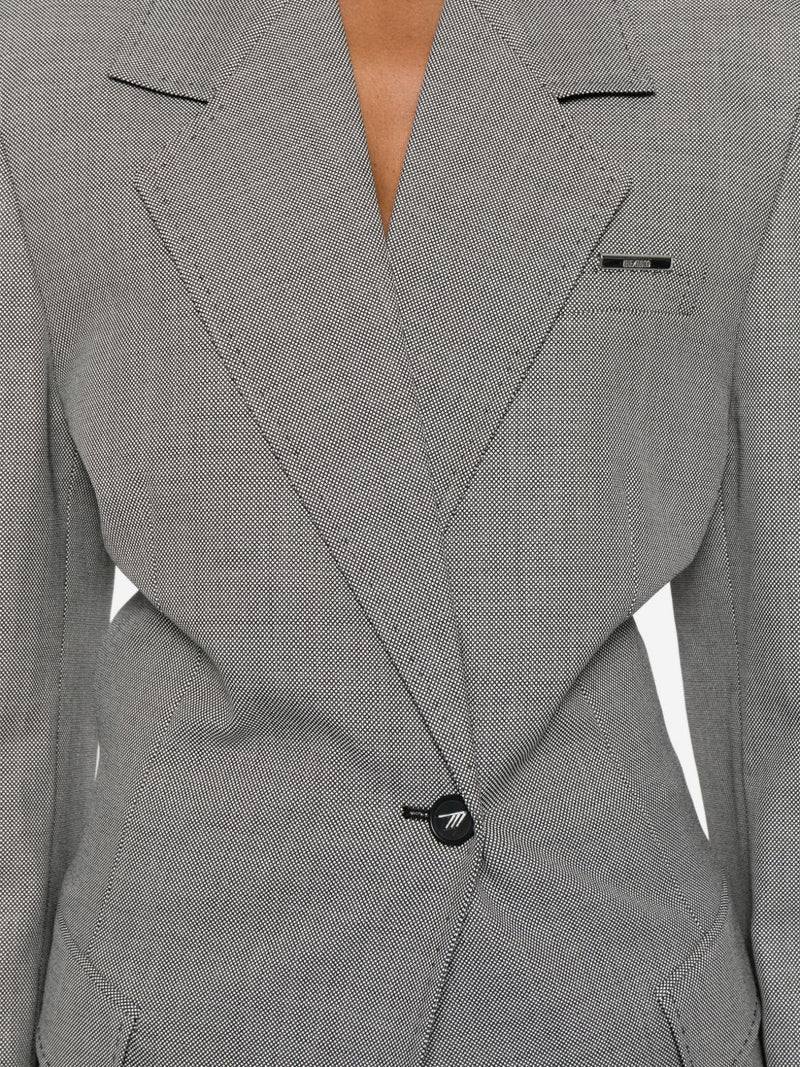 THE ATTICO FAshION Wool blend single-breasted jacket... | Urbalenti™ NYC