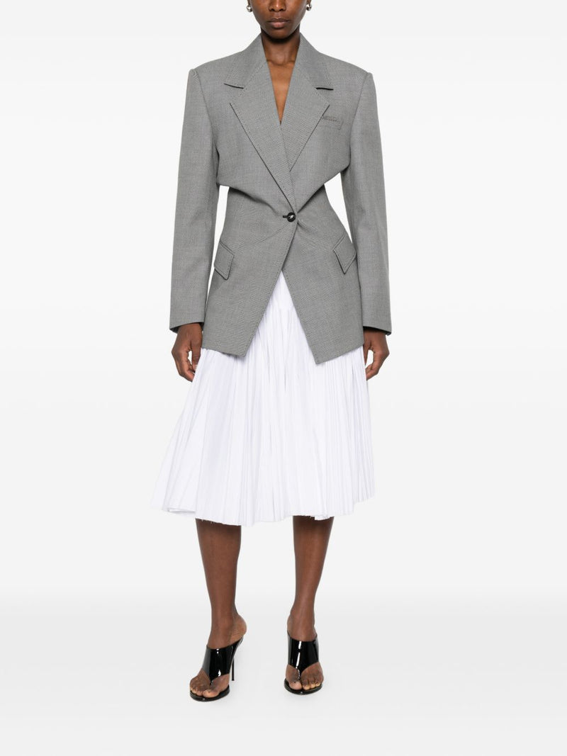 THE ATTICO FAshION Wool blend single-breasted jacket... | Urbalenti™ NYC