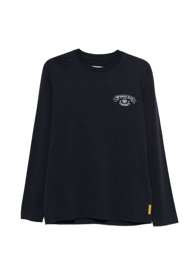 Emporio Armani Logo cotton t-shirt | Urbalenti™ NYC