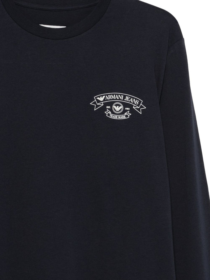 Emporio Armani Logo cotton t-shirt | Urbalenti™ NYC