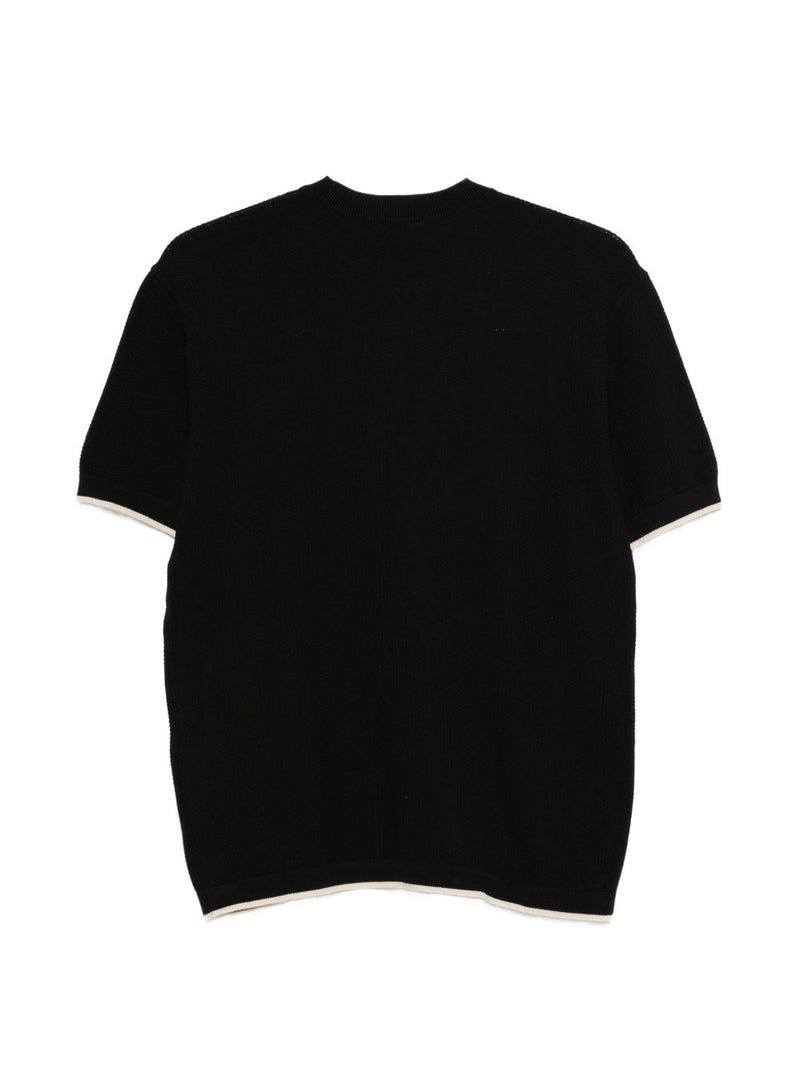 Emporio Armani Cotton knitted t-shirt | Urbalenti™ NYC