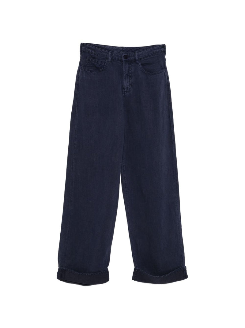 Emporio Armani Emporio Armani Linen blend trousers