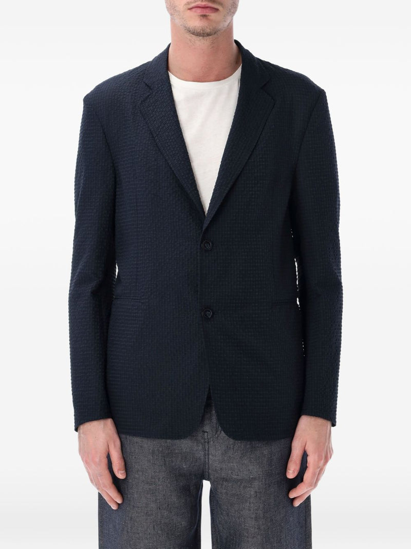 Emporio Armani Single-breasted blazer jacket | Urbalenti™ NYC