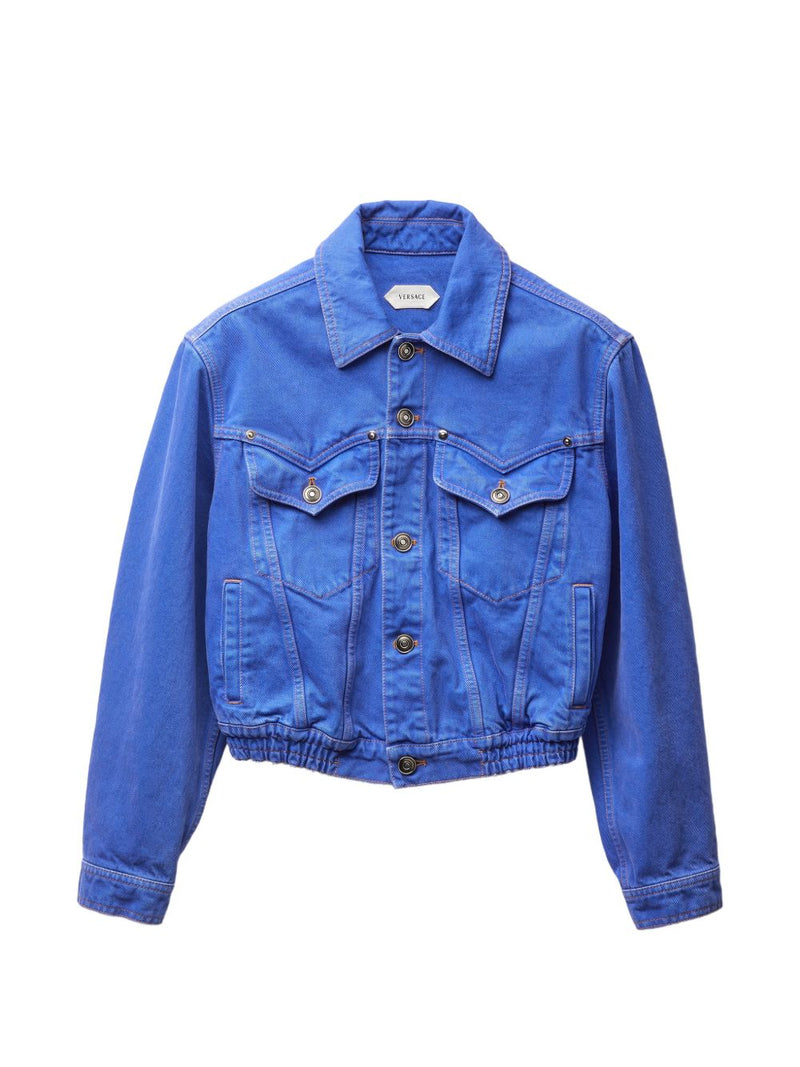 Versace Denim cotton jacket | Urbalenti™ NYC
