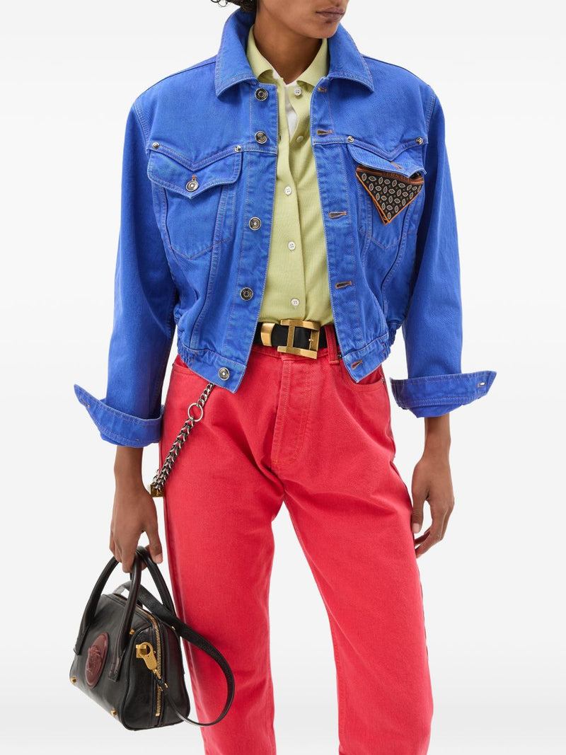 Versace Denim cotton jacket | Urbalenti™ NYC