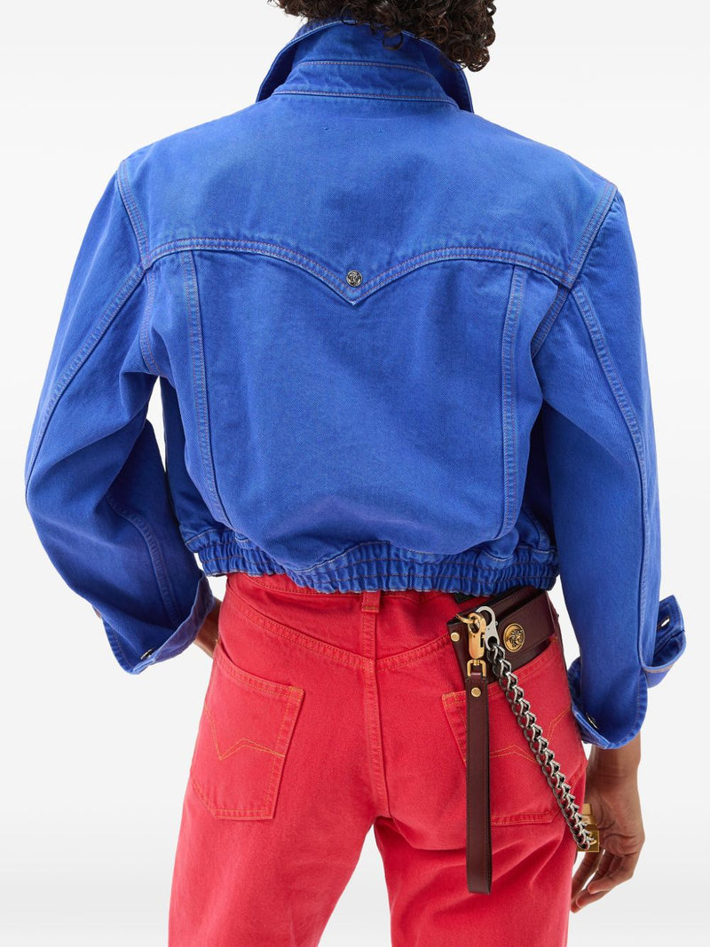 Versace Denim cotton jacket | Urbalenti™ NYC