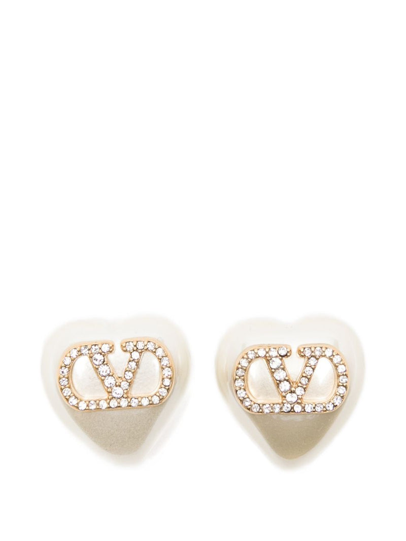 Valentino Garavani VLogo Signature Pearl earrings | Urbalenti™ NYC