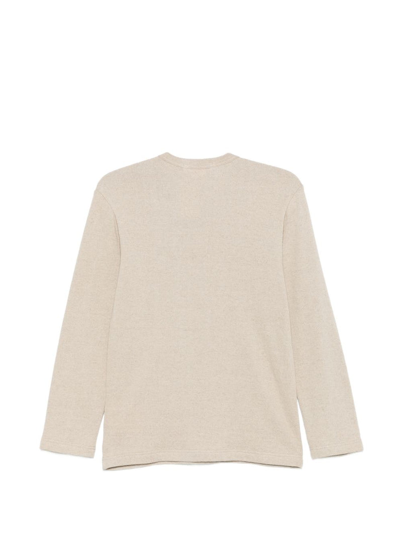 Comme Des Garcons Comme Des Garcons Comme Des GarÃ§ons Linen and cotton blend t-shirt