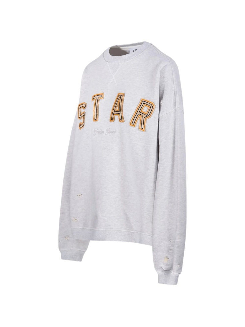 Golden Goose Logo cotton sweatshirt | Urbalenti™ NYC