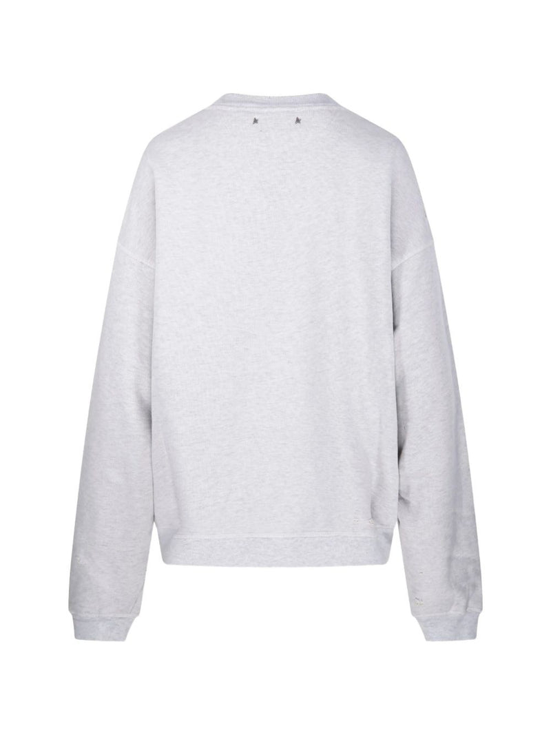 Golden Goose Logo cotton sweatshirt | Urbalenti™ NYC