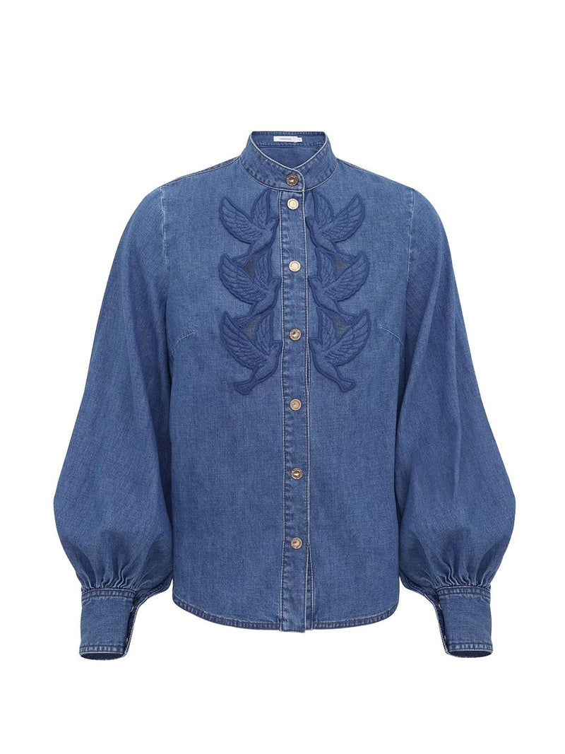 Zimmermann Zimmermann Denim applique shirt