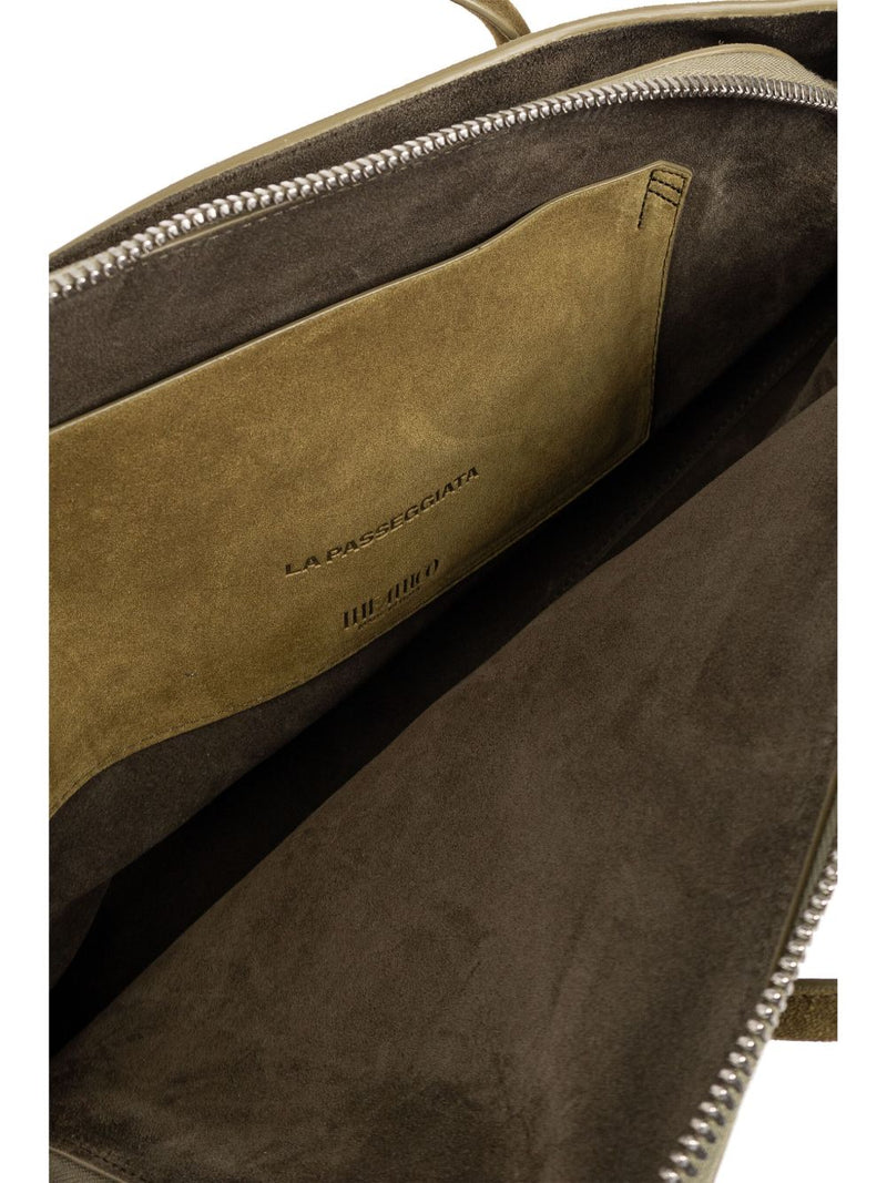 The Attico La Passeggiata leather shoulder bag | Urbalenti™ NYC