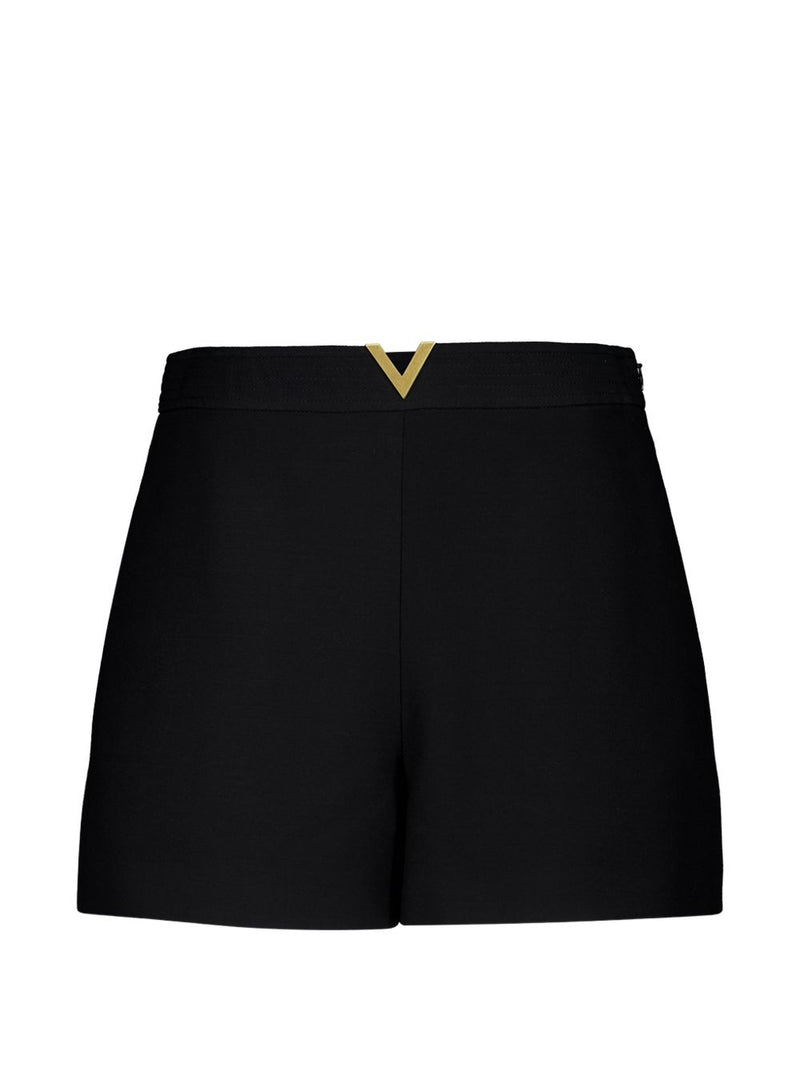 Valentino VLogo Signature wool and silk shorts | Urbalenti™ NYC