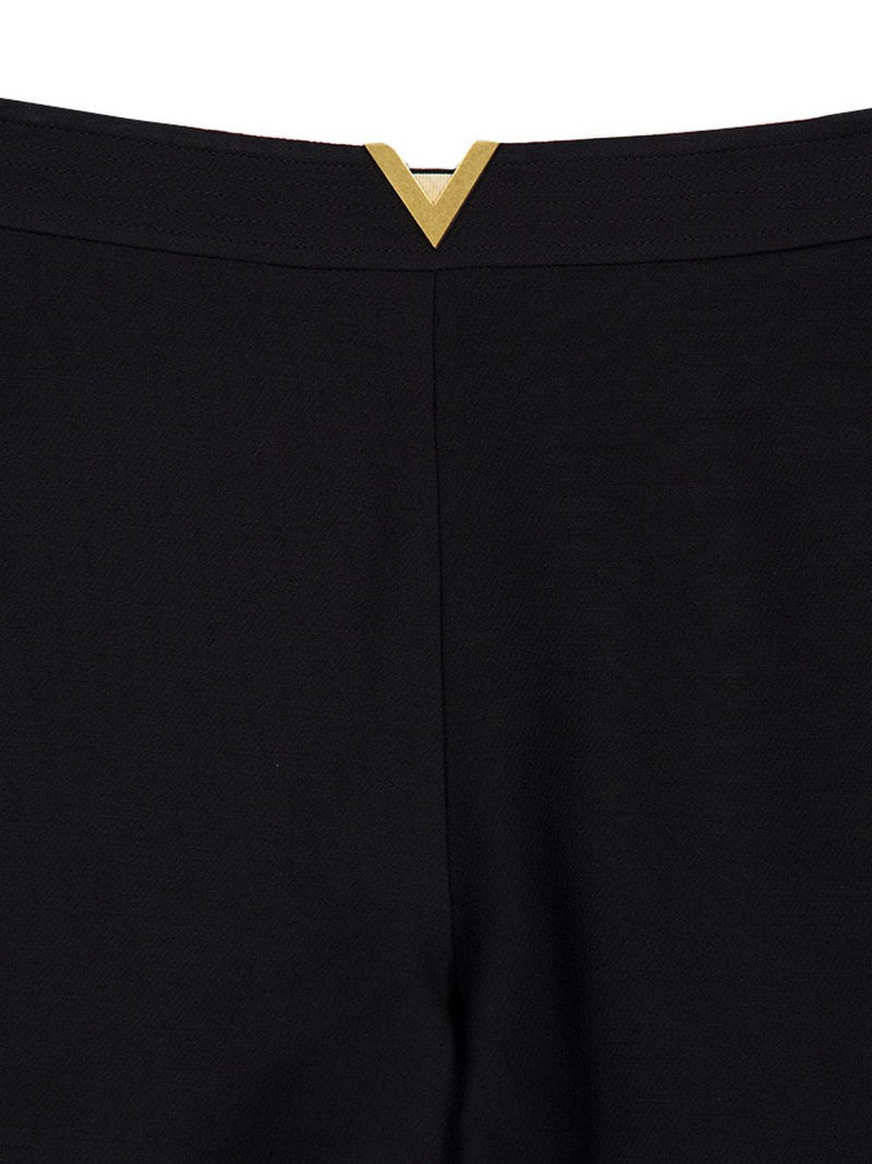 Valentino VLogo Signature wool and silk shorts | Urbalenti™ NYC