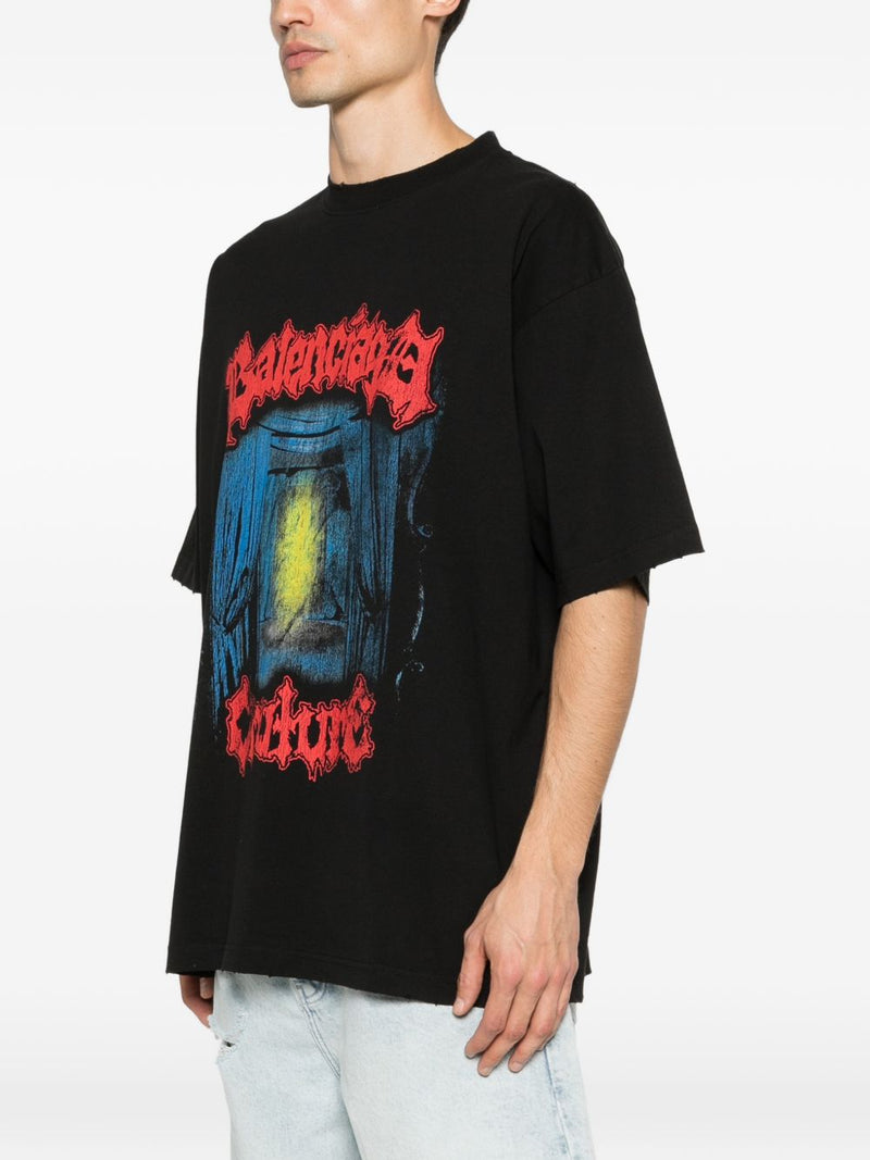 Balenciaga Printed cotton t-shirt | Urbalenti™ NYC