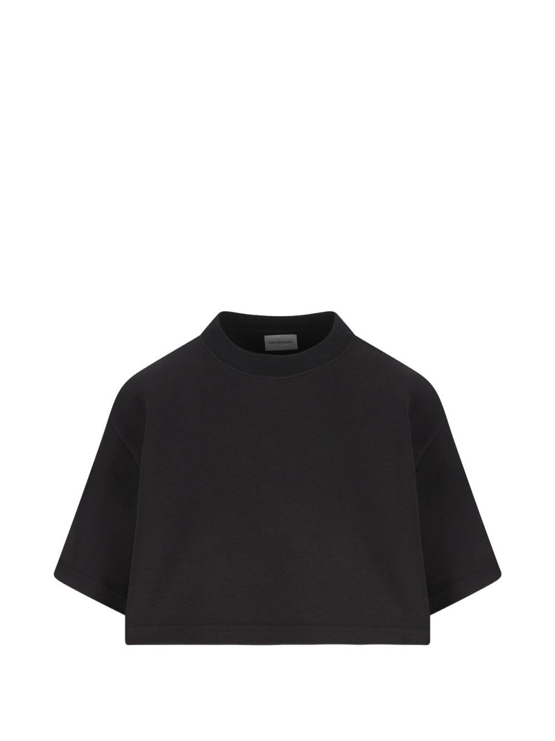 Balenciaga Cotton cropped t-shirt | Urbalenti™ NYC