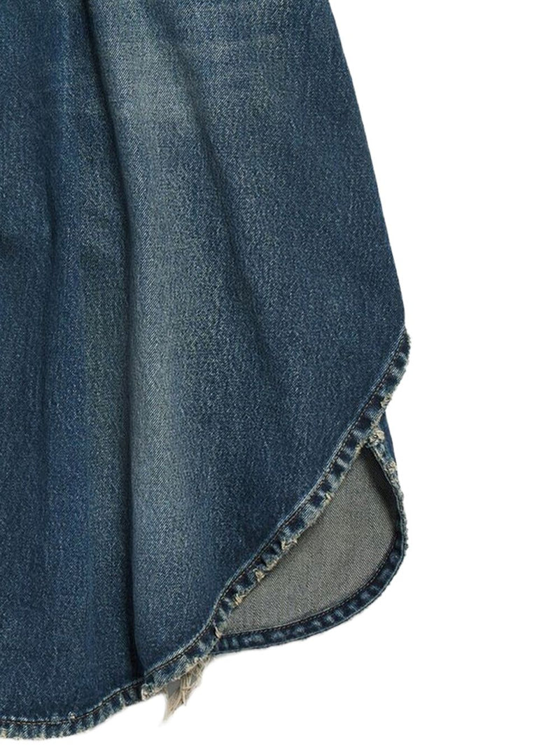 Balenciaga Denim cotton bermuda shorts | Urbalenti™ NYC