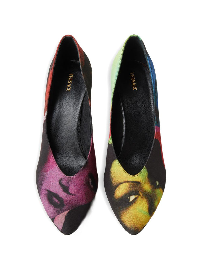Versace Printed pumps | Urbalenti™ NYC