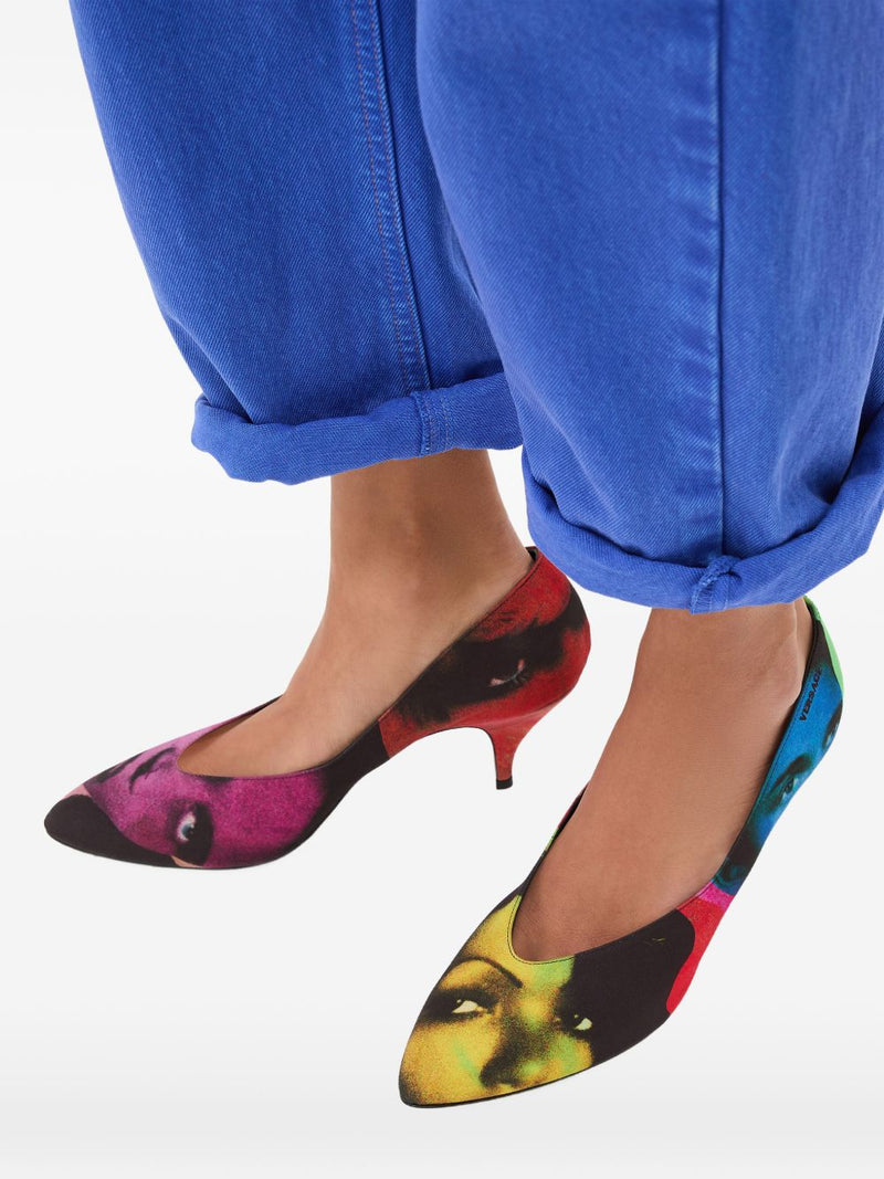 Versace Printed pumps | Urbalenti™ NYC