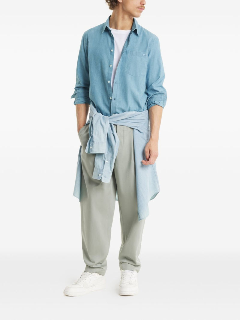 Maison Kitsuné Maison Kitsuné Maison KitsunÃ© Profile Fox cotton shirt