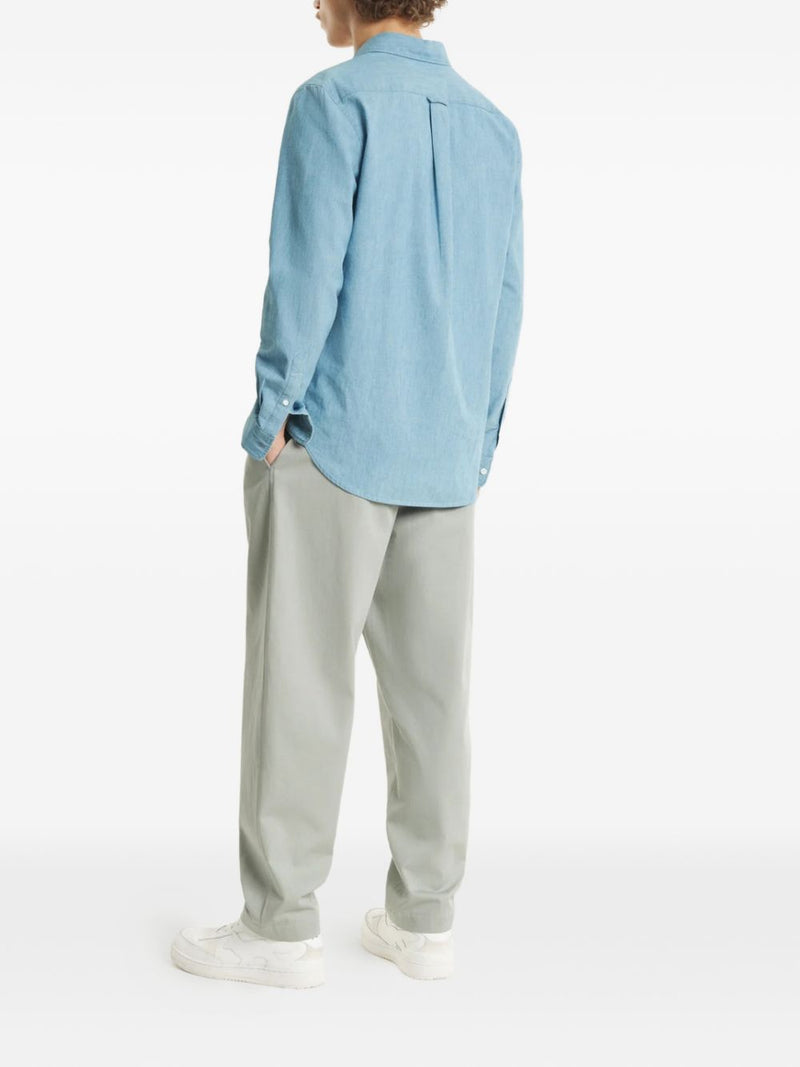Maison Kitsuné Maison Kitsuné Maison KitsunÃ© Profile Fox cotton shirt