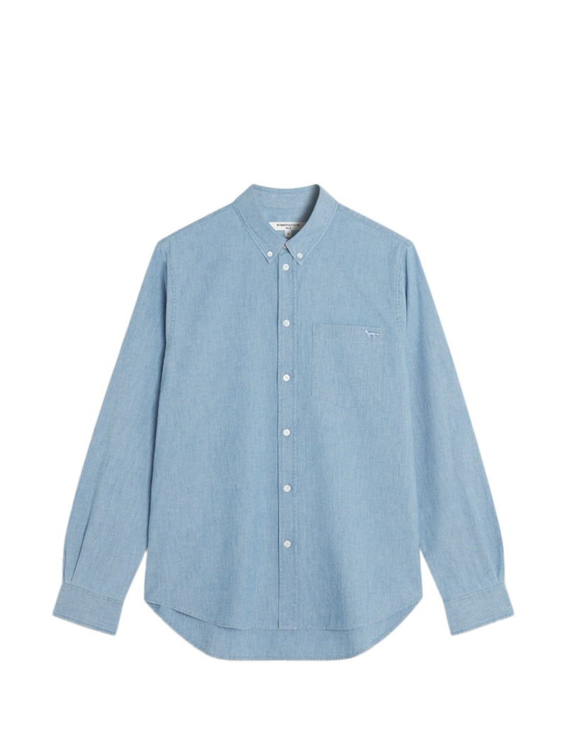 Maison Kitsuné Maison Kitsuné Maison KitsunÃ© Profile Fox cotton shirt
