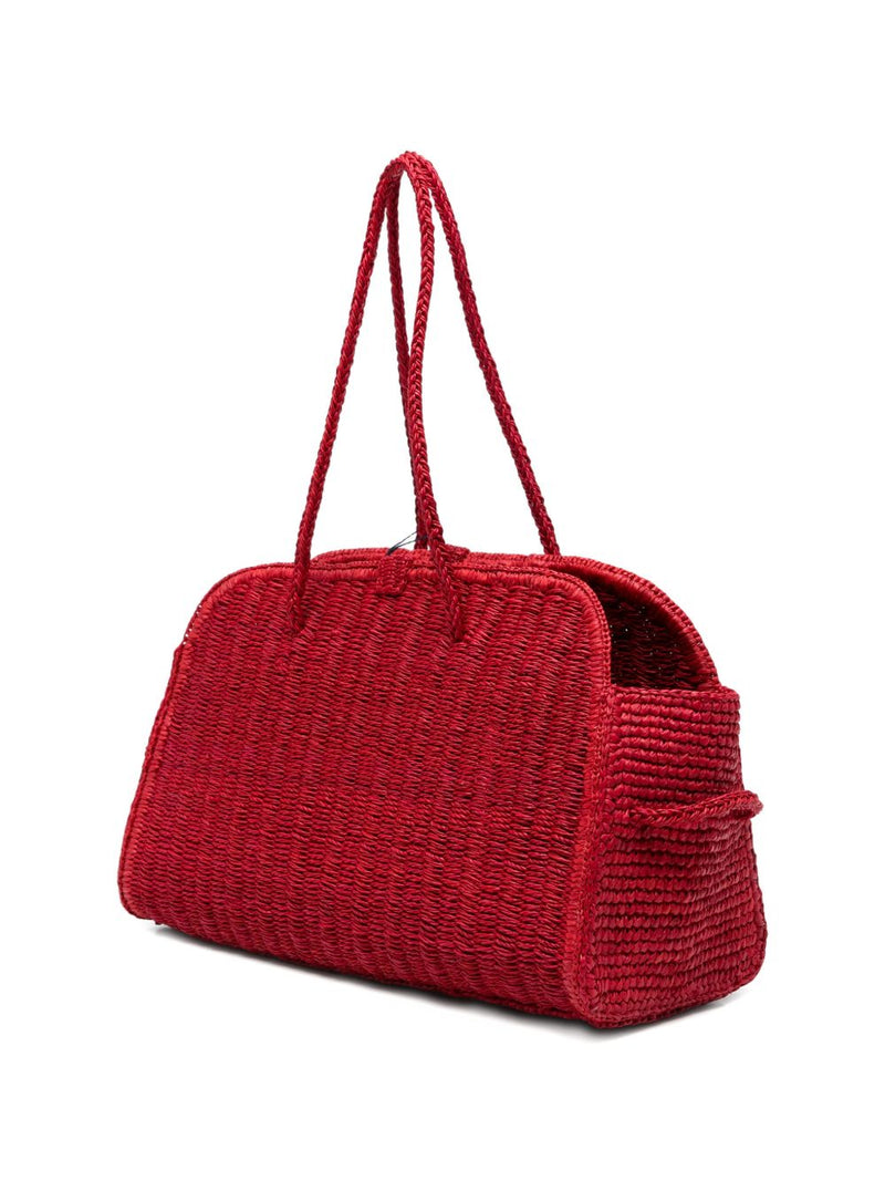 JACQUEMUS Le Turismo rafia handbag | Urbalenti™ NYC