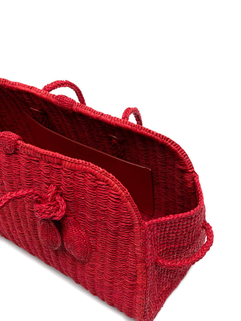 JACQUEMUS Le Turismo rafia handbag | Urbalenti™ NYC
