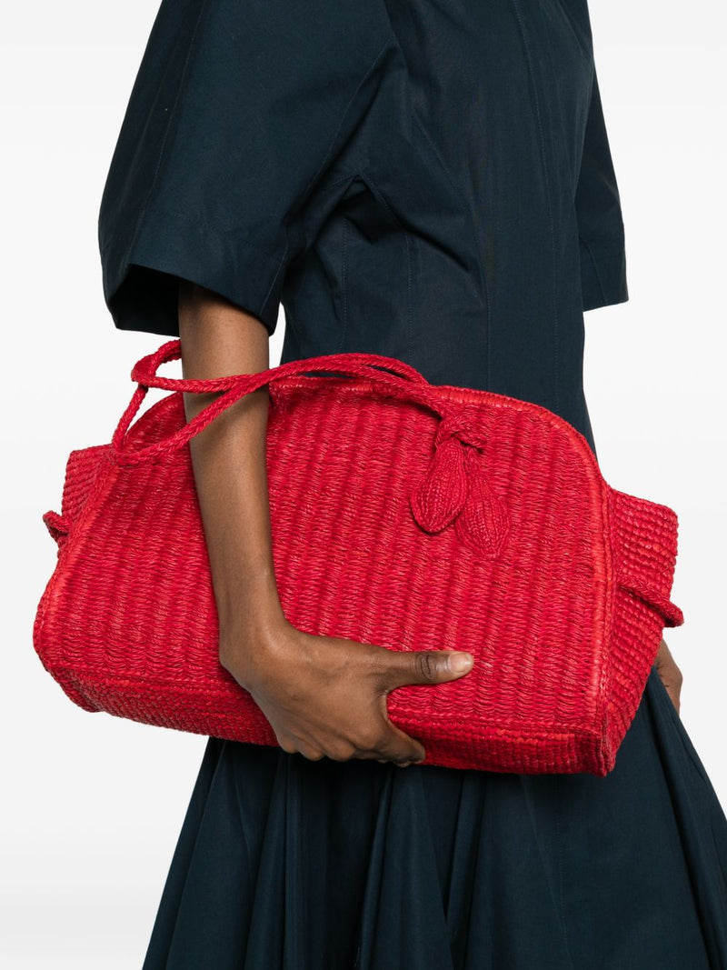 JACQUEMUS Le Turismo rafia handbag | Urbalenti™ NYC