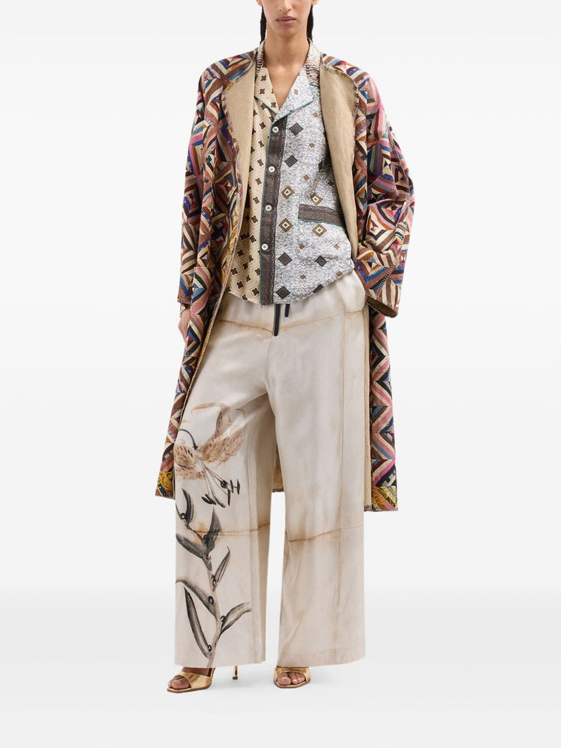 Pierre Louis Mascia Pierre Louis Mascia Printed silk trousers