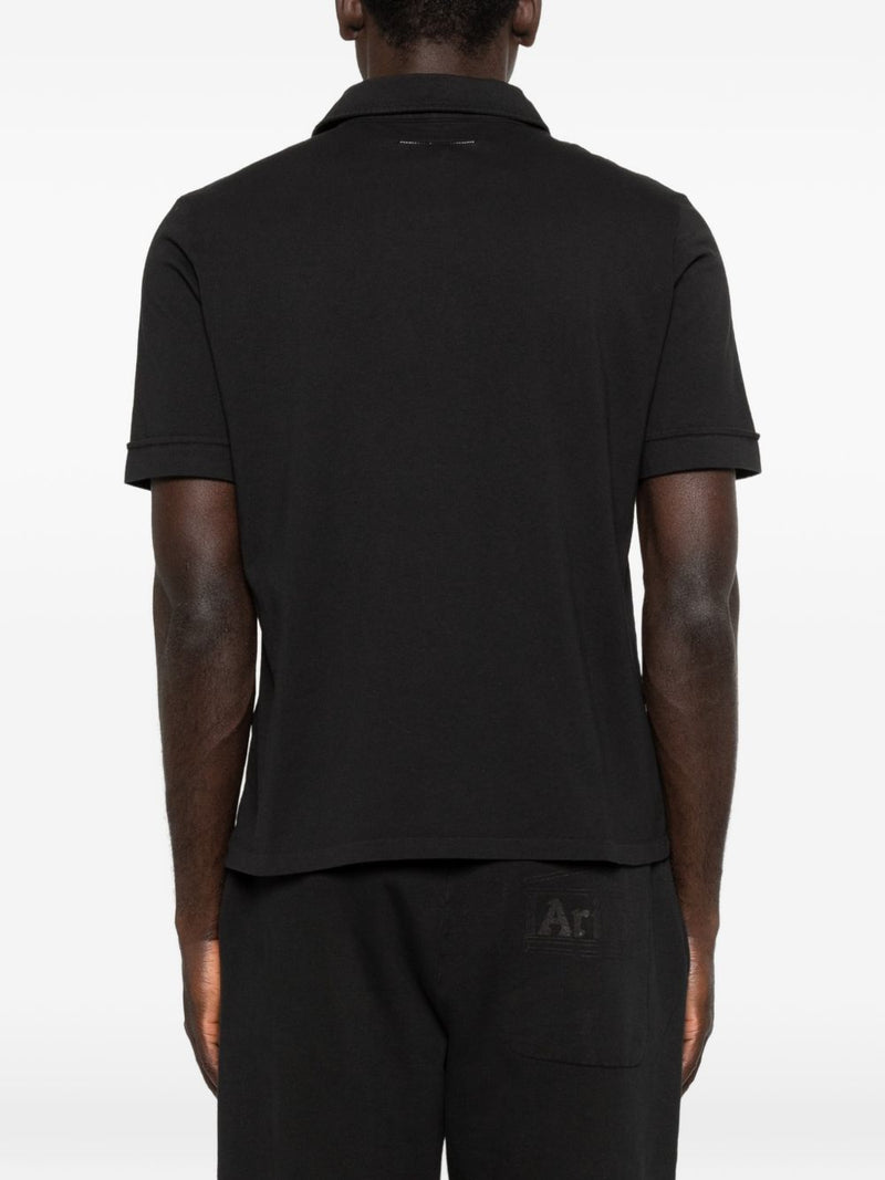 MM6 Maison Margiela Logo cotton polo shirt | Urbalenti™ NYC