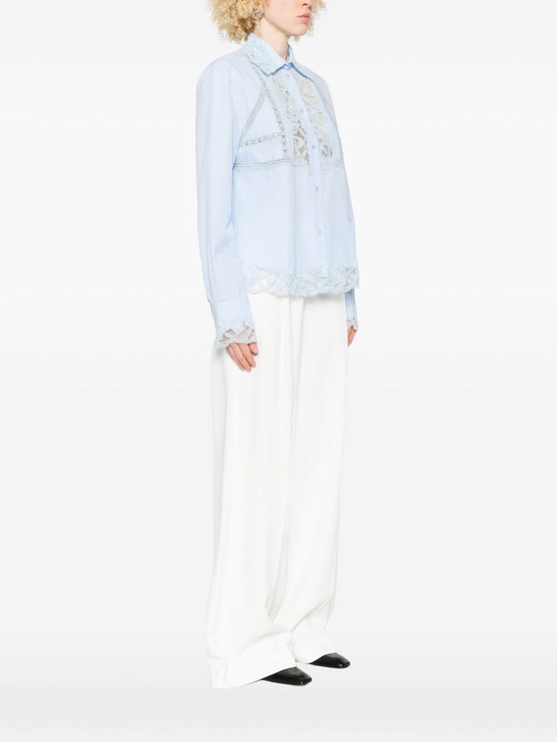 Ermanno Scervino Ermanno Scervino Embroidered cotton shirt