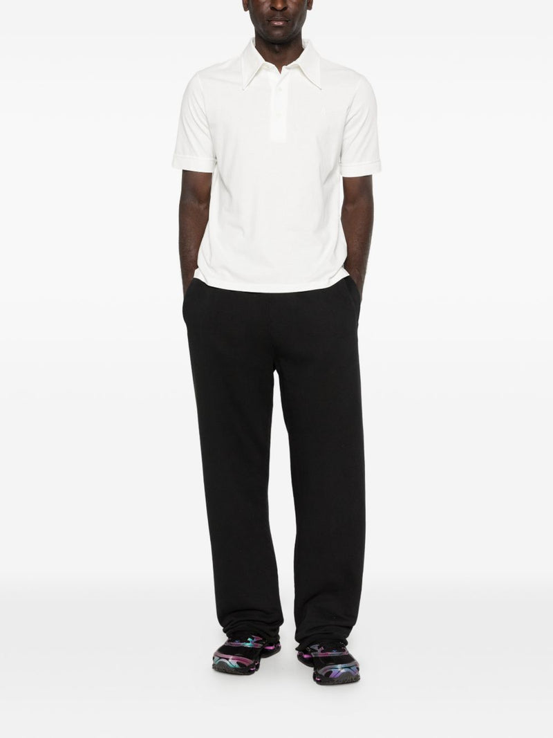 MM6 Maison Margiela Logo cotton polo shirt | Urbalenti™ NYC