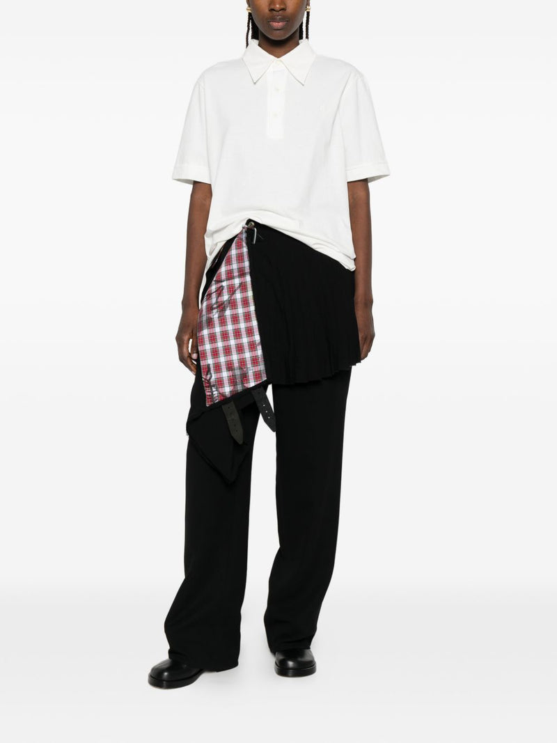 MM6 Maison Margiela Logo cotton polo shirt | Urbalenti™ NYC