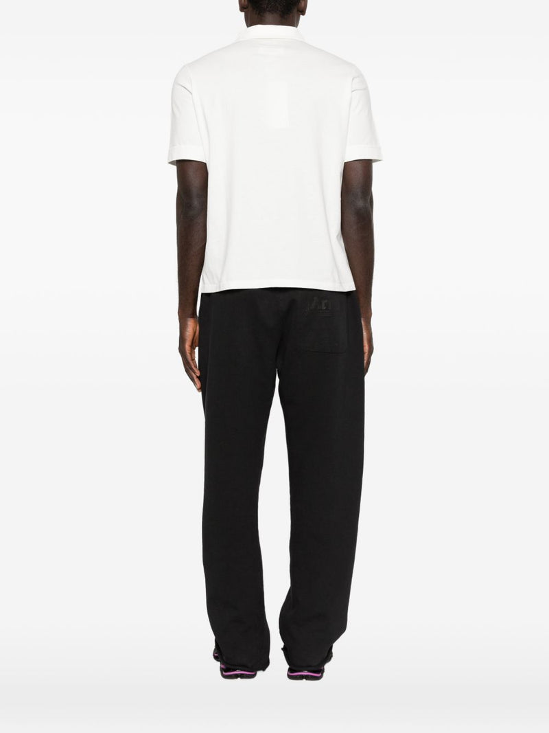MM6 Maison Margiela Logo cotton polo shirt | Urbalenti™ NYC