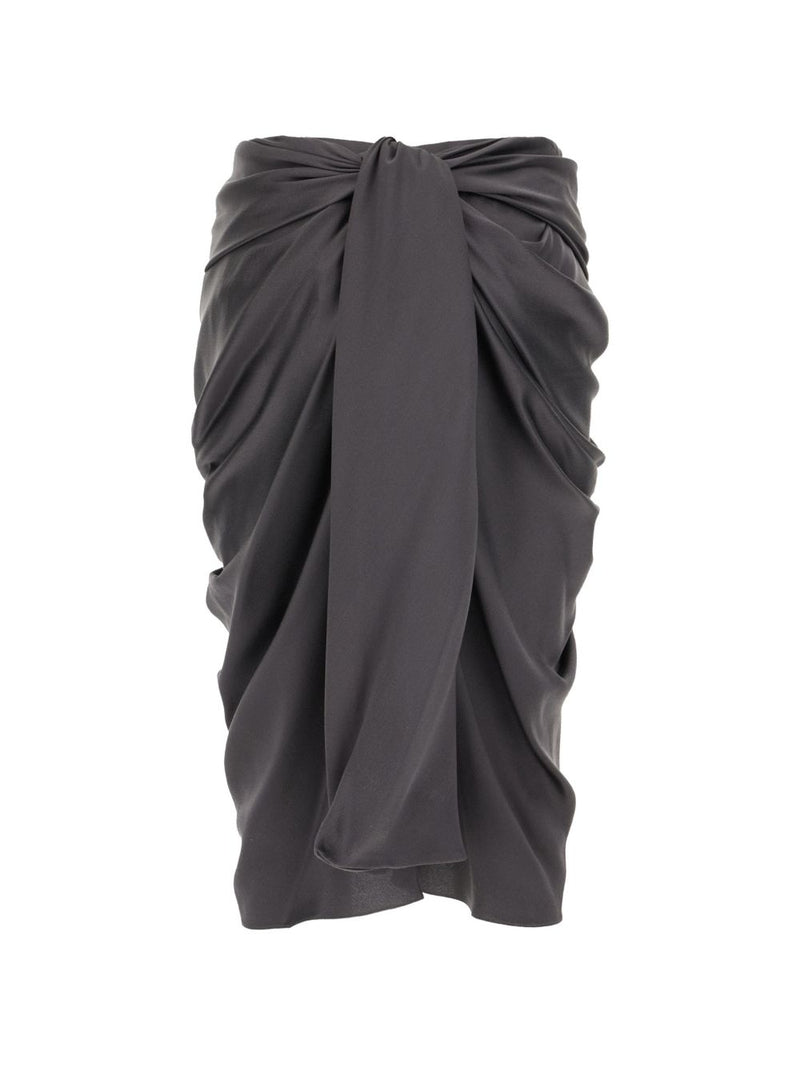 Chloé ChloÃ© Silk Draped Midi Skirt | Urbalenti™ NYC