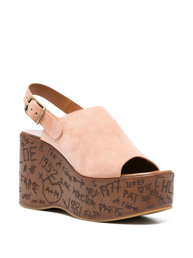 Chloé ChloÃ© Maxime wedge sandals | Urbalenti™ NYC