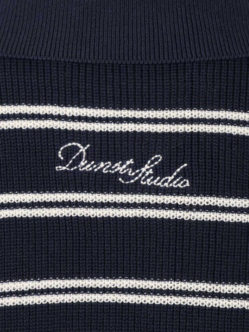 Dunst Dunst Cotton blend striped polo shirt